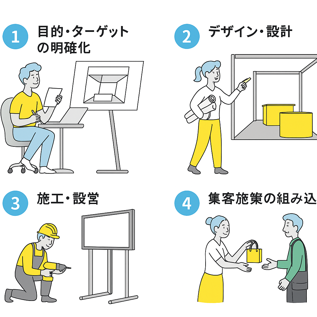展示会 ブース制作の流れ